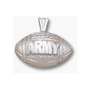 Army Black Knights "Army Football" Pendant - Sterling Silver Jewelry