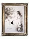 Art Reproduction Oil Painting - Book Cover, Pride and Prejudice with Renaissance Dark Champagne Frame - Dark Champagne Finish - 40 X 50 - Hand Painted Framed Canvas Art