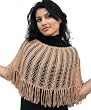 Handmade Shoulder Cotton Poncho - Light Gold (100% Hand-crocheted) Handmade Shoulder Cotton Poncho - Light Gold (100% Hand-crocheted)