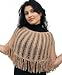 Handmade Shoulder Cotton Poncho - Light Gold (100% Hand-crocheted) [Apparel]