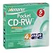 Memorex 4X 8CM Rewritable Pocket CD-rw In Paper Box