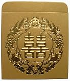 Gold Embossed Double Happiness Chinese New Year Lucky Money Envelopes / Lai See / Hongbao