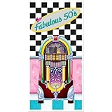 The Fabulous 50's Door Cover Party Accessory (1 count) (1/Pkg)