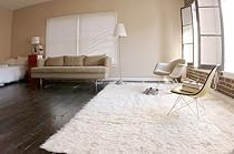 Hot Sale Hand-woven Flokati White Shag Rug Natural New Zealand Wool (9 feet X 12 feet)