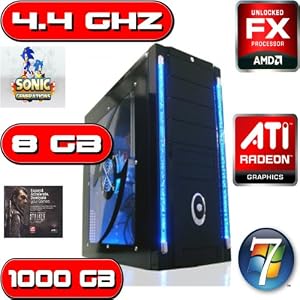 AMD FX 4170 4.4 GHZ QUAD CORE ATI HD 6670 8GB RAM 1TB HOME GAMING PC COMPUTER WINDOWS 8 64BIT by Ochw Amd