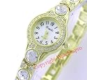 New HOT Swarovski 18K GOLD Plated Bracelet Ladies Watch