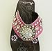Montana West Ladies Flip Flops Large Rhinestones Floral Concho Pink