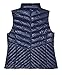 Talbots Chevron Quilted Ciré Puffer Vest - Indigo Blue (M)