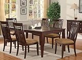 7pc Dining Table & Chairs Set in Cherry Finish