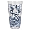 Acrylic Tumbler Set of 8 - Riviera Blue Medallion