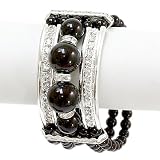 Black Pearl with Rhinestones Elastic Fashion Bracelet 515VmqgbeOL. SL160 Black Pearl with Rhinestones Elastic Fashion Bracelet