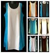 Missy/Juniors Loop Terry Color Block Dress/Cover Up. Sizes S-XL (7 Combinations)