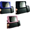 Premium Rubberized Coated Hard Cover Protector Case for T-Mobile HTC G1 Google Android (Choose from Blue on Black, Black on Black, Pink on White)