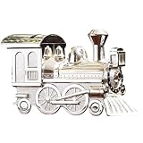 Elegant Baby Silver Plated Train Bank
