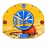 NBA Golden State Warriors High Definition Clock ? Backboard Shaped