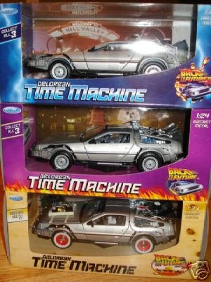 Childrens Toyshop  Toys : Welly Back To The Future III Delorean Time Machine Scale 1:24