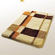 Naomi - [Checker] Wool Throw Rugs (17.7 by 25.6 inches)