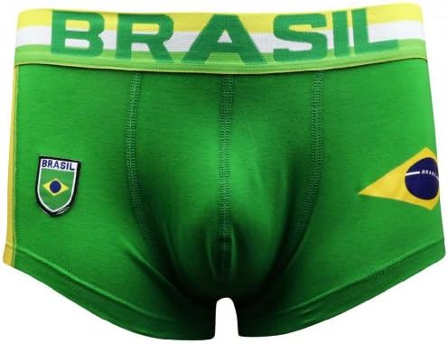 Chaperone Brasil Boys Cotton Nice Fitness Underwear Boxers - Green L