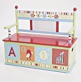 Alphabet Soup Toy Box Bench