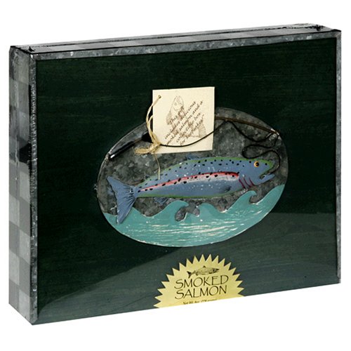 Kasilof Fish Company Smoked Sockeye Salmon and Checkered Tin, 16-Ounce Unit by Kasilof