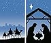 WOWindow Posters Manager & Magi Combo Silhouette Christmas Jesus Window Decoration includes two 34.5