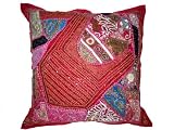 Cerise Pink Red Cushion Cover Traditional Handmade Home Decorating Floor Pillows 24 Cerise Pink Red Cushion Cover Traditional Handmade Home Decorating Floor Pillows 24