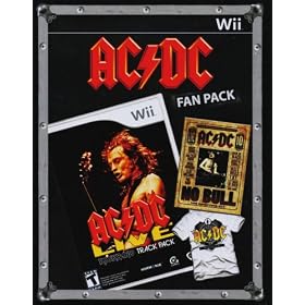 AC/DC Fan Pack: Includes Nintendo Wii Edition of "AC/DC Live: Rock Band Track Pack," DVD of "No Bull: The Director's Cut," and AC/DC Black Ice Logo T-Shirt