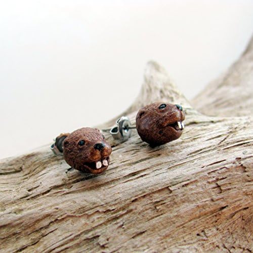 The Great Canadian Beaver - Beaver Head Earrings