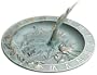 Kay Home Products 14502 Garden Beauty Solid Brass Hummingbird Bird Feeder/Sundial