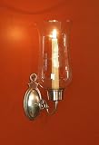 Oval Hurricane Sconce, Pewter