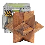 IMAGE OF Family Games XS Head Stress Wooden Brain Teaser Puzzle (Shooting Star)