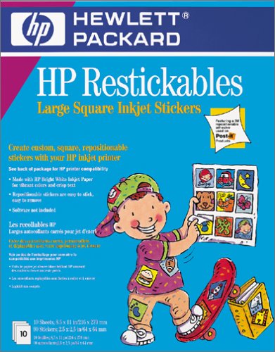 Hewlett Packard C6823A Restickables Large Square Stickers On Sale
