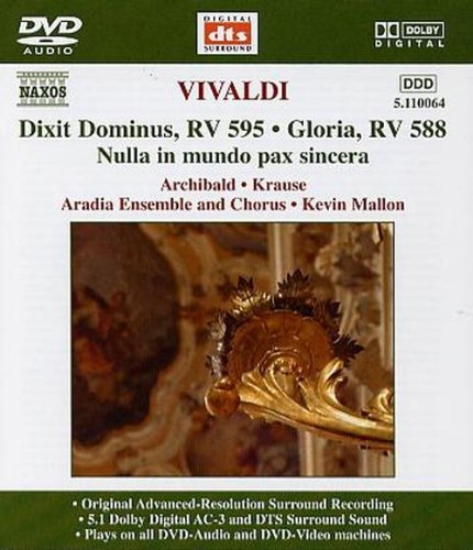 CD-Charts  Music : Vivaldi - Dixit Dominus; Jubilate; Gloria [DVD AUDIO]