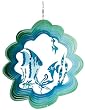Floating Fishes 3D Wind Spinner (glue-green)