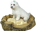 Croscill Royal Pet Bed, Camel, Small (18 by 24 Inches)