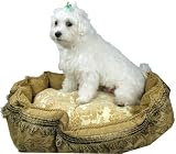 Croscill Royal Pet Bed, Camel, Small (18 by 24 Inches)