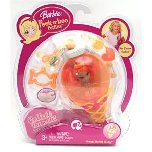 Barbie Peekaboo Petites Ice Cream Cuties Collection - #28 Orange Sherbet Shelly by