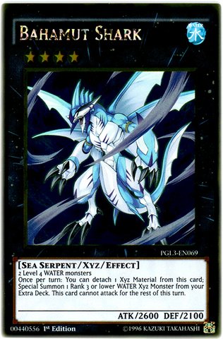 Yu-Gi-Oh! - Bahamut Shark (PGL3-EN069) - Premium Gold: Infinite Gold - 1st Edition - Gold Rare