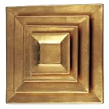 Set of 4 Flaxen Platters- Gold