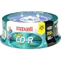 Maxell CD-R 700 5PK SLIM CASE 80-Min/700 MB CD-R Slim Cases, 25 Pack