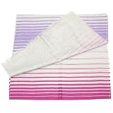Shaded Striped Shawl Pashmina for women - Women's Cashmere, Wool & Silk Blend Scarf cum Stole or Wrap - Made in Scotland