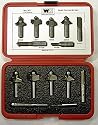 WHITESIDE PART #401 7 PC 1/2 SHANK BASIC ROUTER BIT SET C/O #1058 #1067 #1804 #1901 #2008 #2305 AND #2405