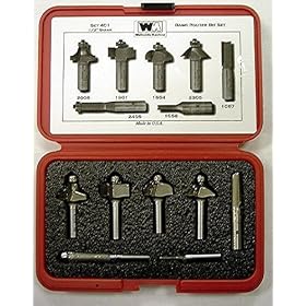Click here to buy WHITESIDE PART #401 7 PC 1 2 SHANK BASIC ROUTER BIT SET C O #1058 #1067 #1804 #1901 #2008... by Whiteside.