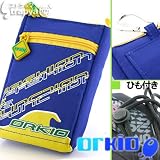 【orkio】<strong>北欧</strong>デザイン◆モバイル携帯ケース(ウェーブ/ブルー)0801224
