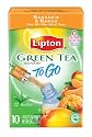 Lipton Green Tea To Go, Mandarin and Mango, 10-Count Boxes (Pack of 12)