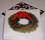 Scott's Cakes 1 lb. Milk Chocolate Peanut Cluster in a Wreath Box