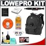 Lowepro Compu Trekker Plus AW (Black) Backpack + Accessory Kit for Canon Rebel XSi, XS, T1i, XTi, 50D, 7D, Nikon D40, D60, D3000, D5000, D90, D300, D300s, D700, Olympus Evolt E-30, E-450, E-520, E-620, and Sony Alpha A230, A330, A380, A500, A550, A700 Digital SLR Cameras