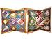 2 State Blue Green Tribal India Vintage Sari Toss Pillow Cushion Covers