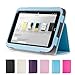 GMYLE Aqua Blue PU Leather Slim Folio Magnetic Flip Stand Case Cover with Sleep/ Wake Function for Barnes & Noble Nook HD 7