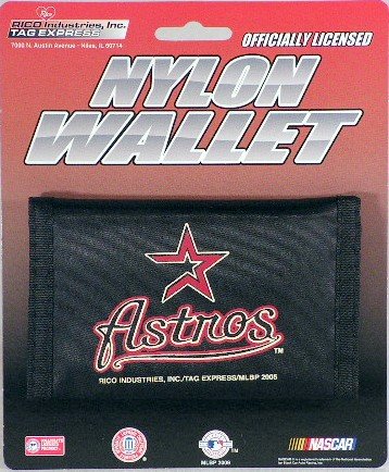 Houston Astros MLB Licensed Nylon Trifold Wallet